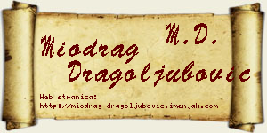 Miodrag Dragoljubović vizit kartica